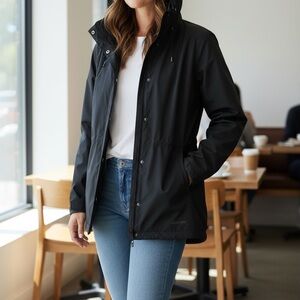 Lands' End Women's Black Utility Jacket